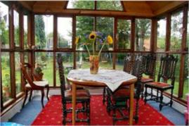 The Garden Room we desgned and had built at Ivy Cottage could be used all the year round